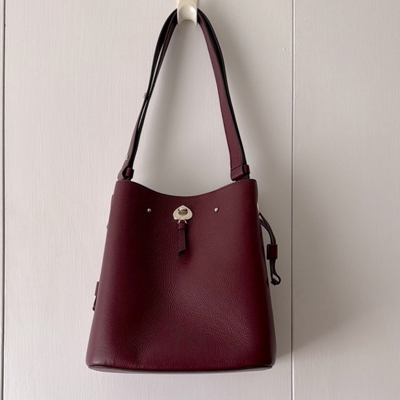 Kate Spade Marti Burgundy Leather Tote Bag - Picture 4 of 8